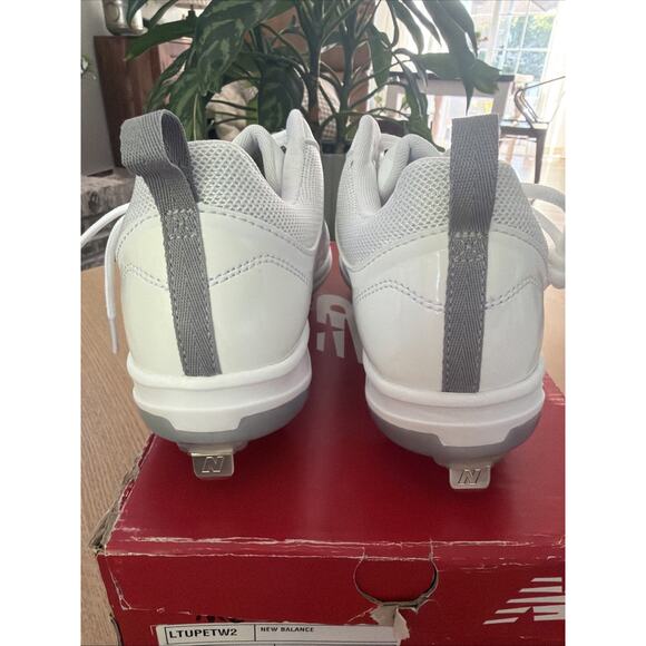 New Balance Tupelo v2 Mens 8 D White Metal Baseball Cleats LTUPETW2 main image 5
